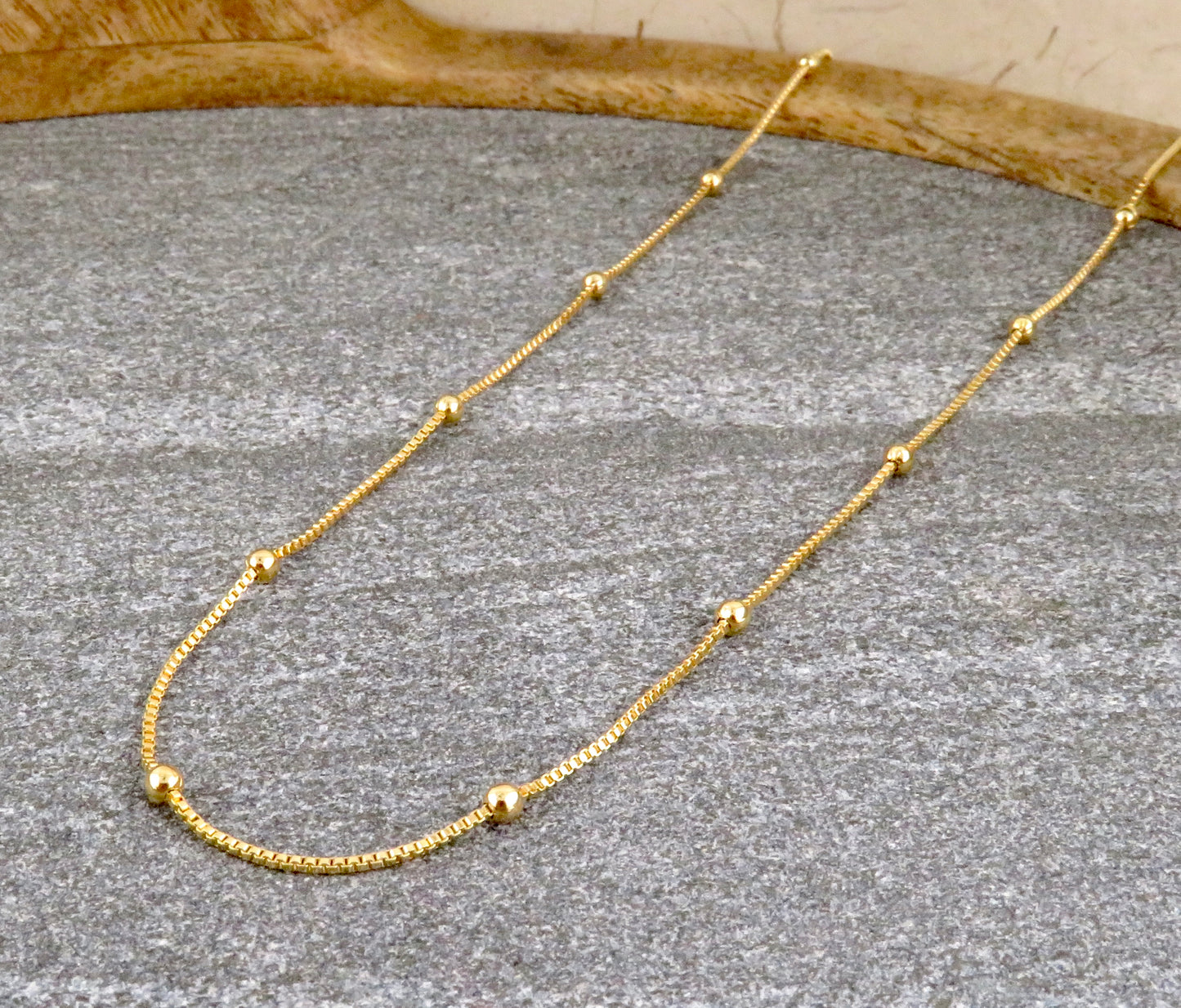 Gold Filled Station Ball Chain