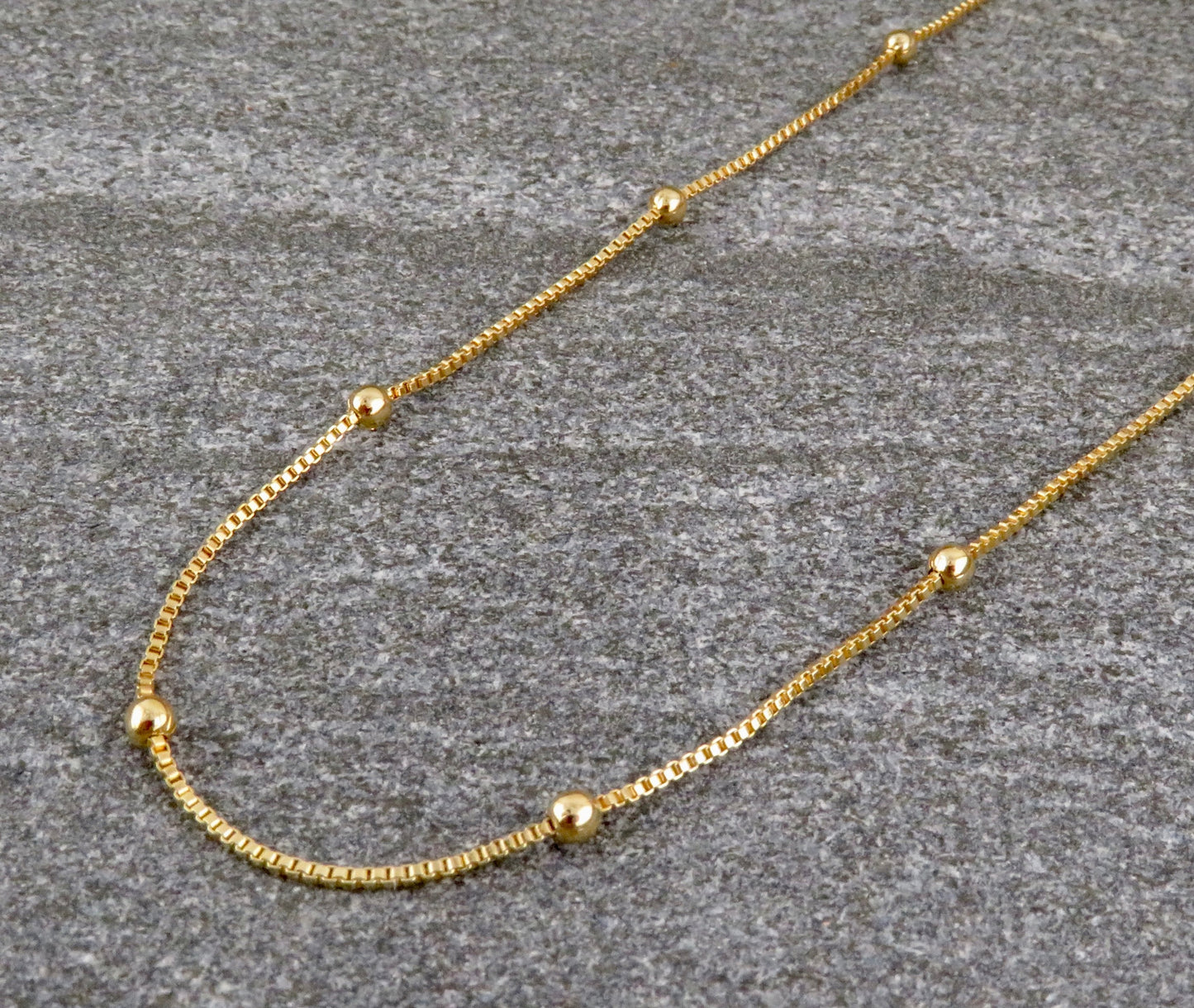 Gold Filled Station Ball Chain