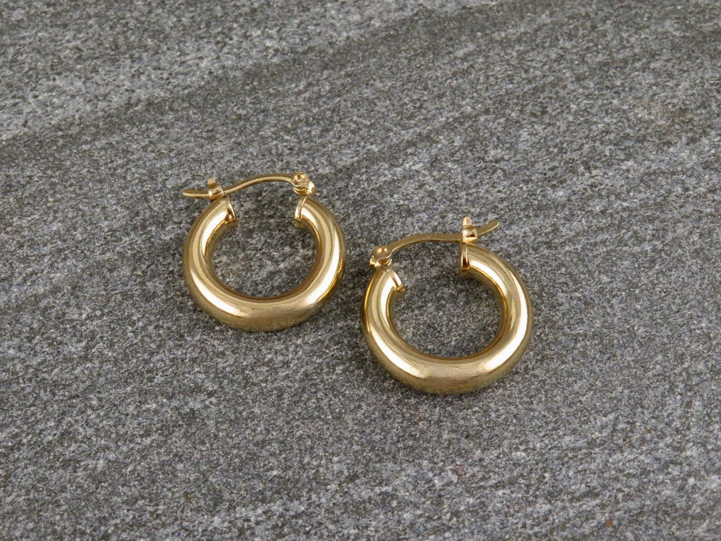 Gold Filled Latched Hoop Earrings - Small