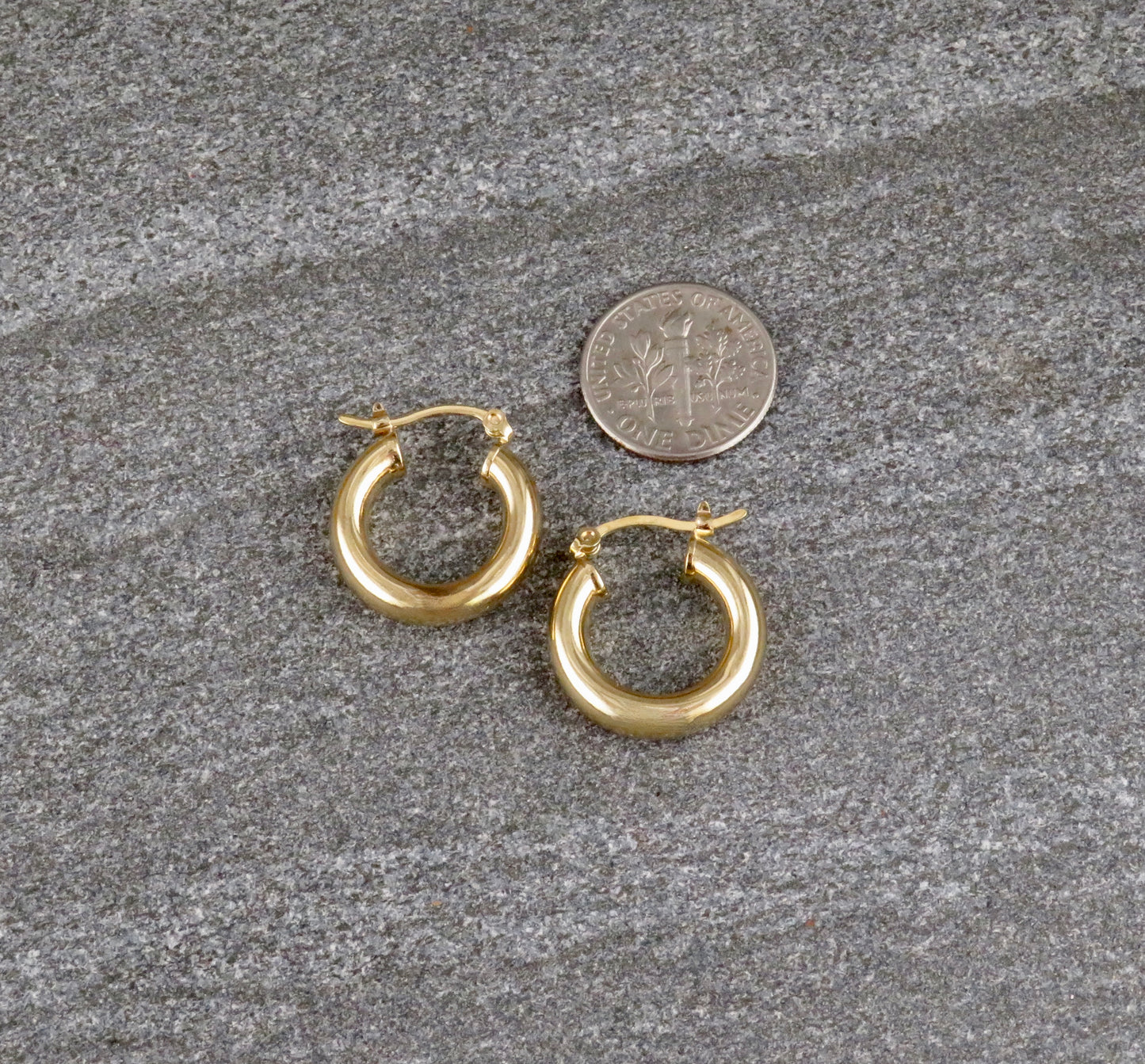Gold Filled Latched Hoop Earrings - Small
