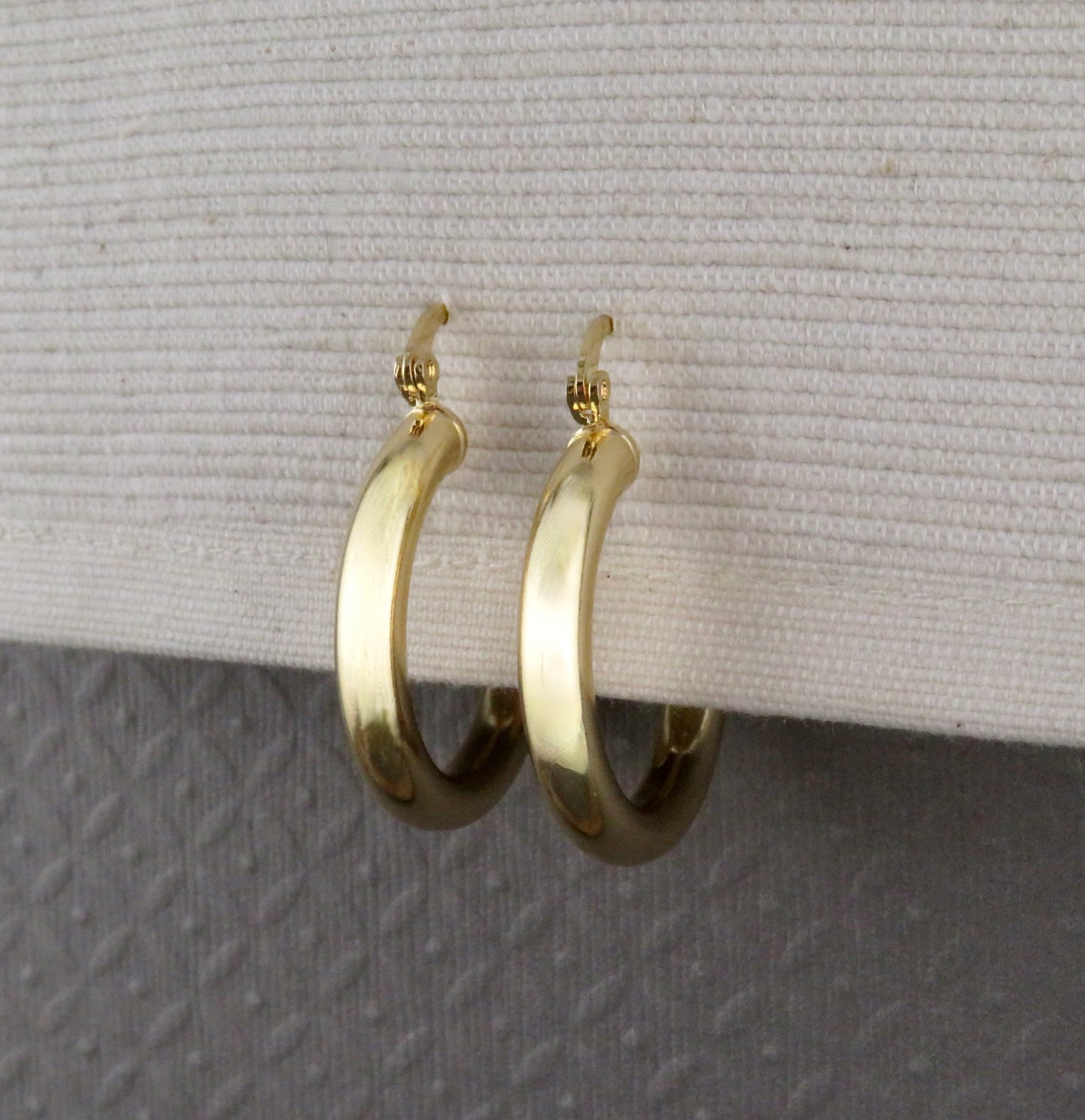 Gold Filled Latched Hoop Earrings - Large