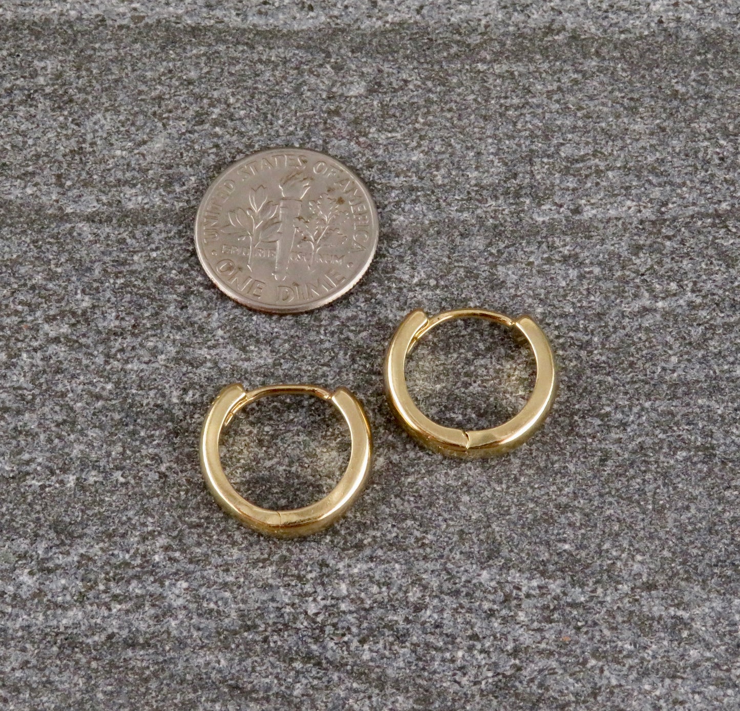 Gold Filled Clicker Hoops - Medium