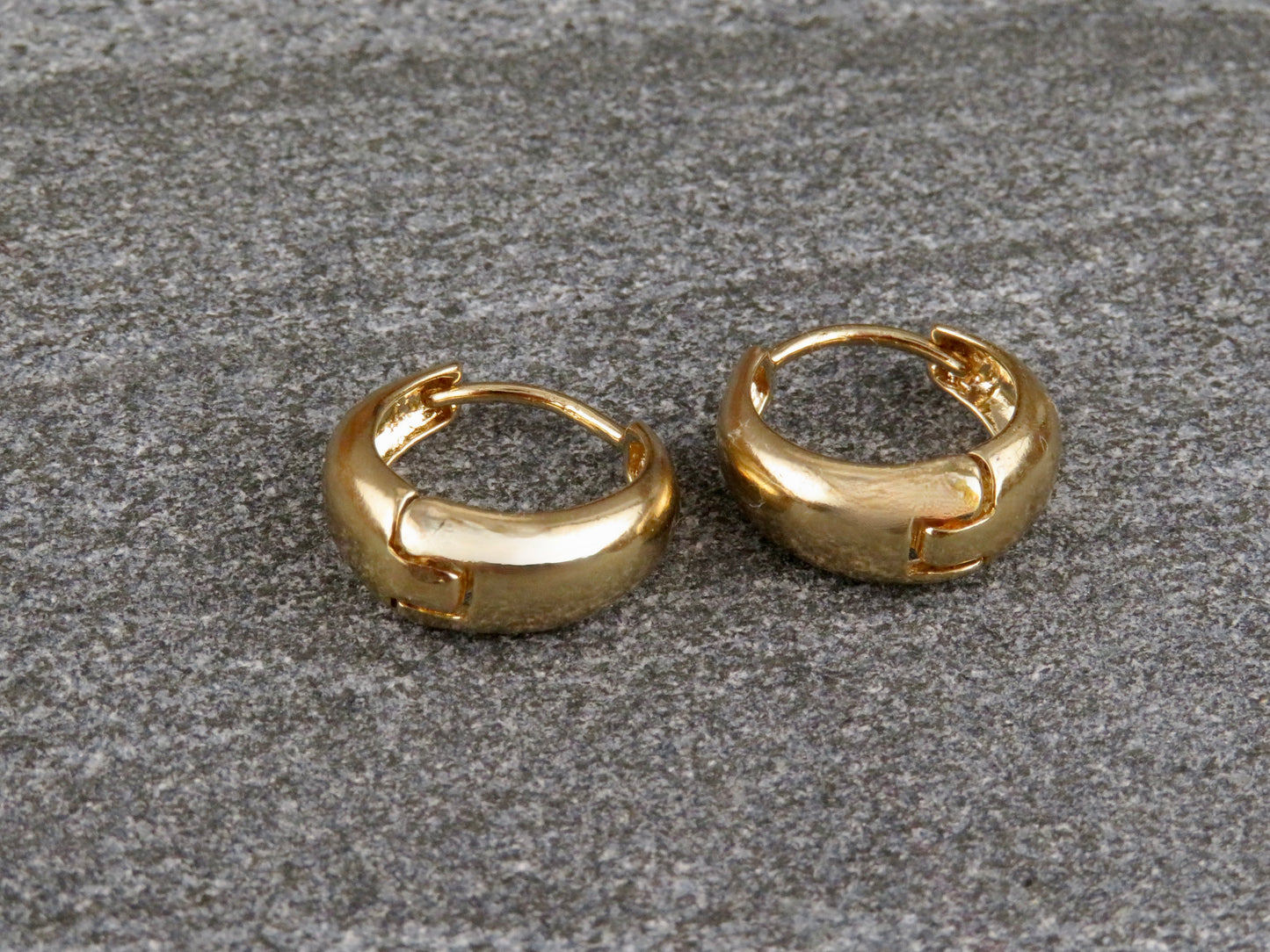 Gold Filled Tapered Hoops - Medium