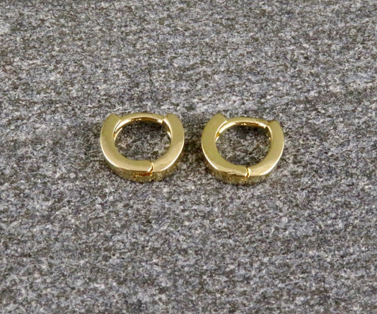 Gold Filled Square Edged Hoops - Medium