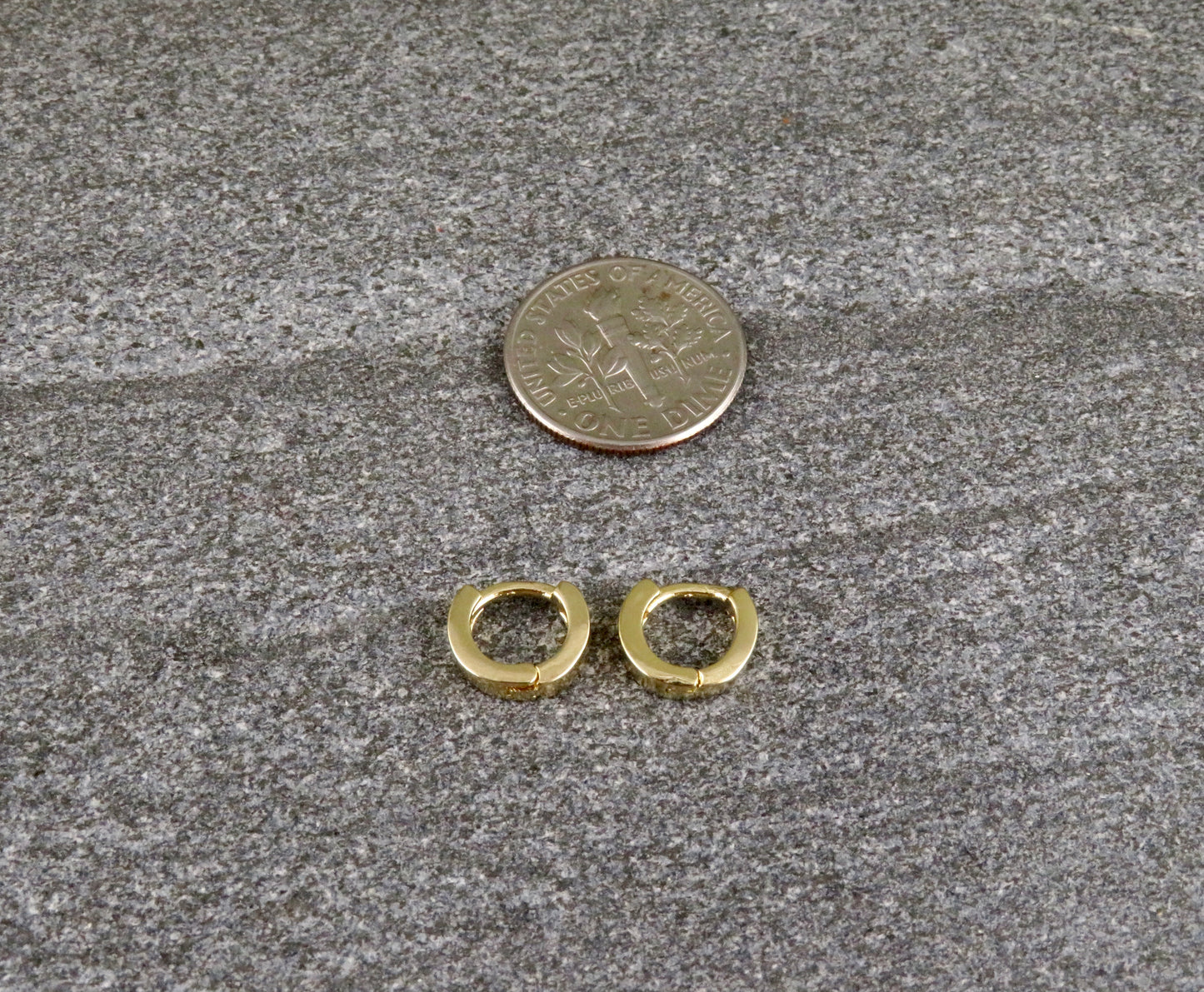 Gold Filled Square Edged Hoops - Medium