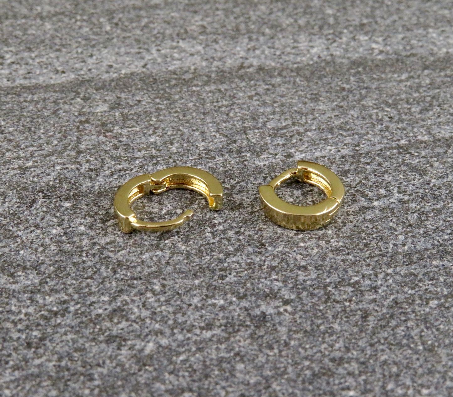 Gold Filled Square Edged Hoops - Medium