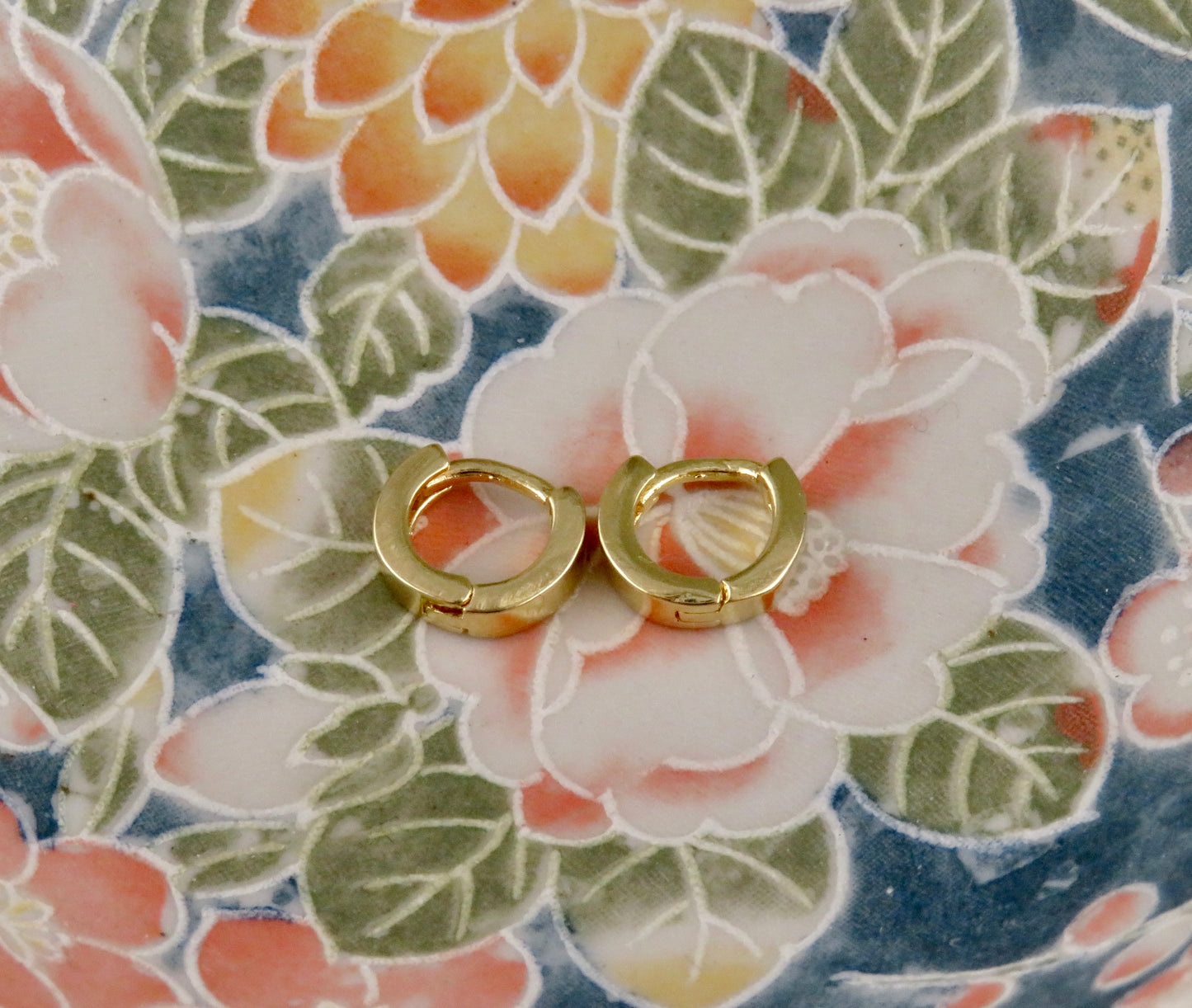 Gold Filled Square Edged Hoops - Medium