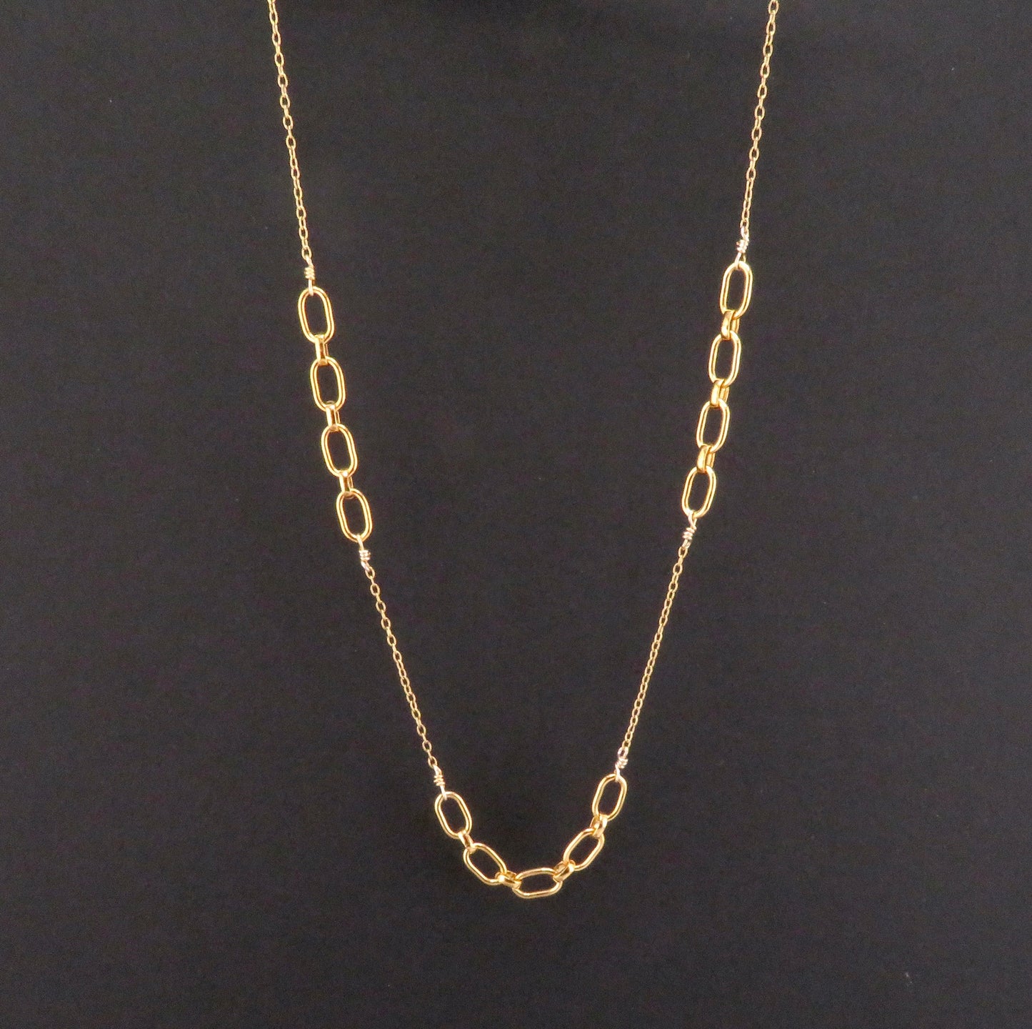 Gold Links Layering Necklace