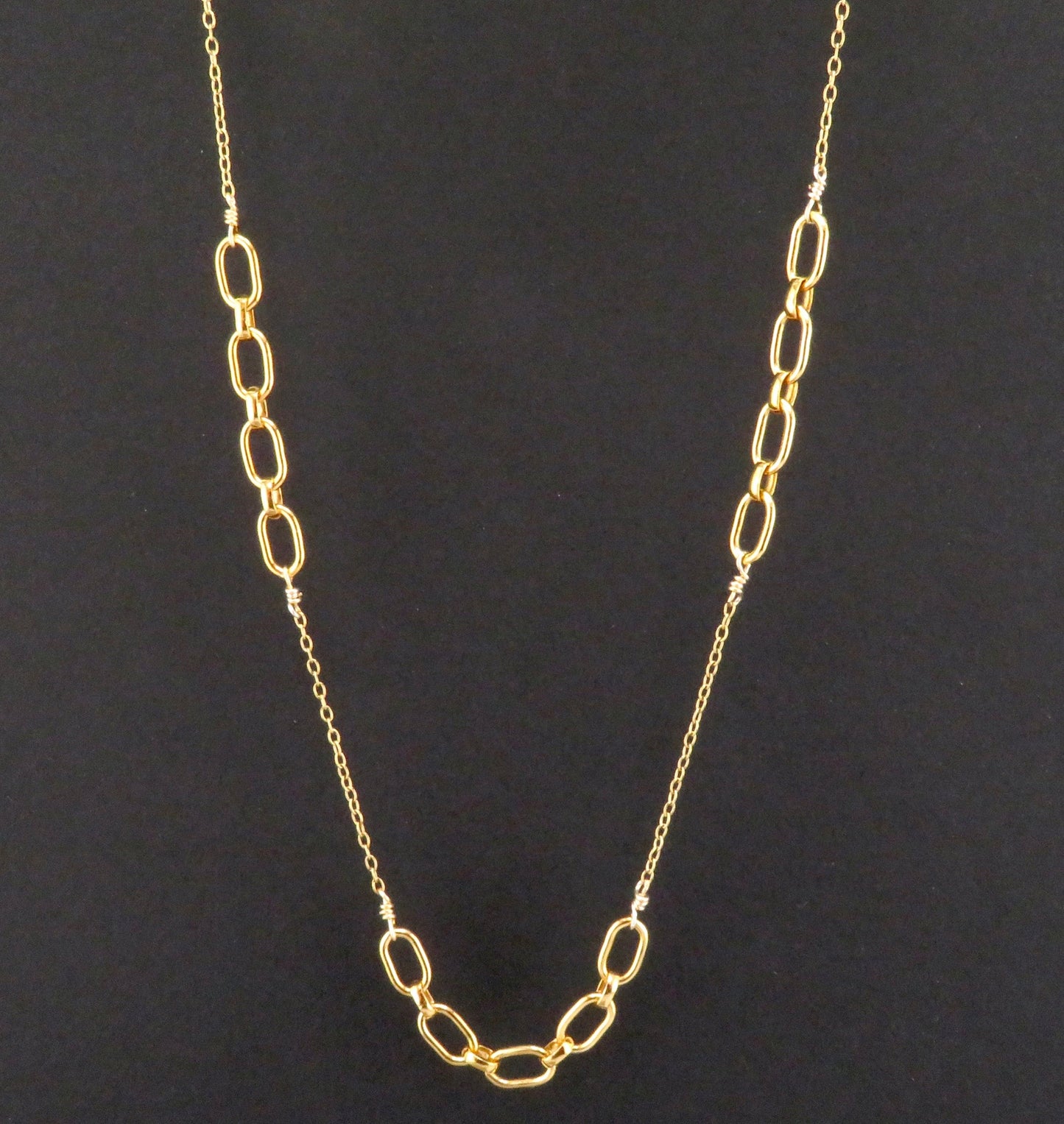 Gold Links Layering Necklace