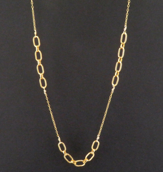 Gold Links Layering Necklace
