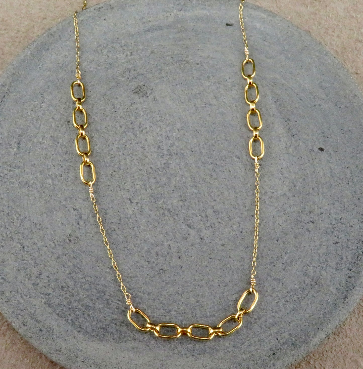 Gold Links Layering Necklace