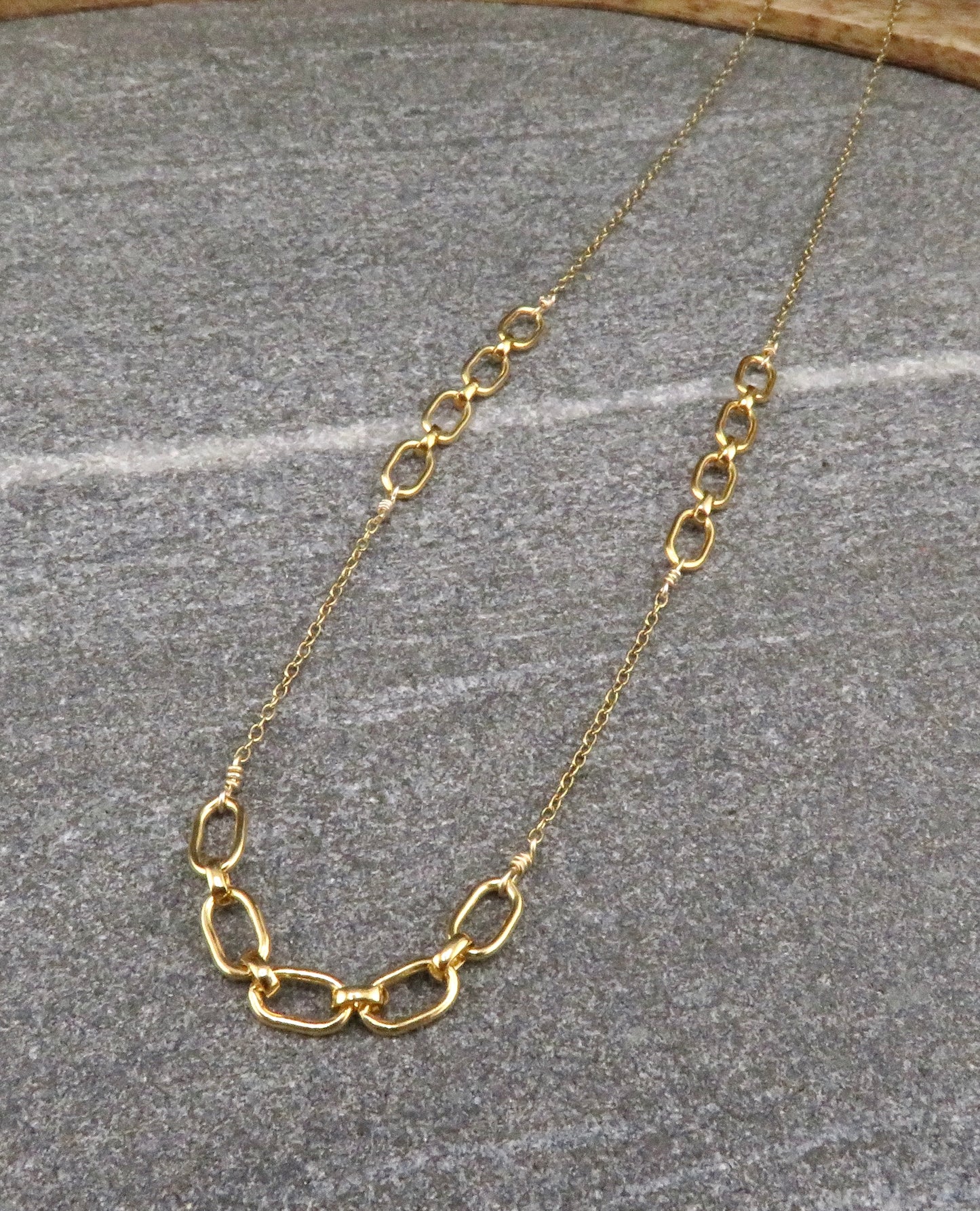 Gold Links Layering Necklace