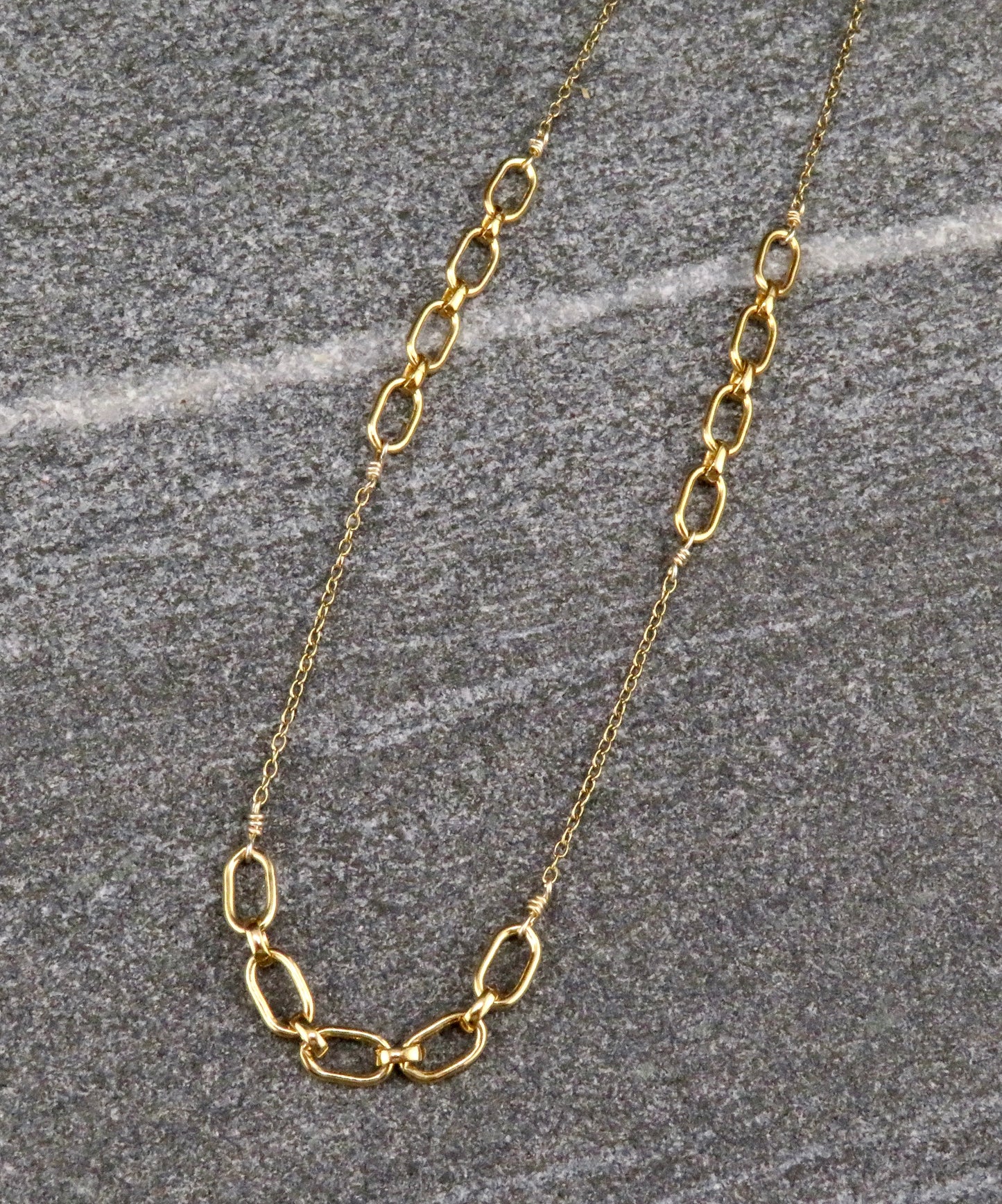 Gold Links Layering Necklace