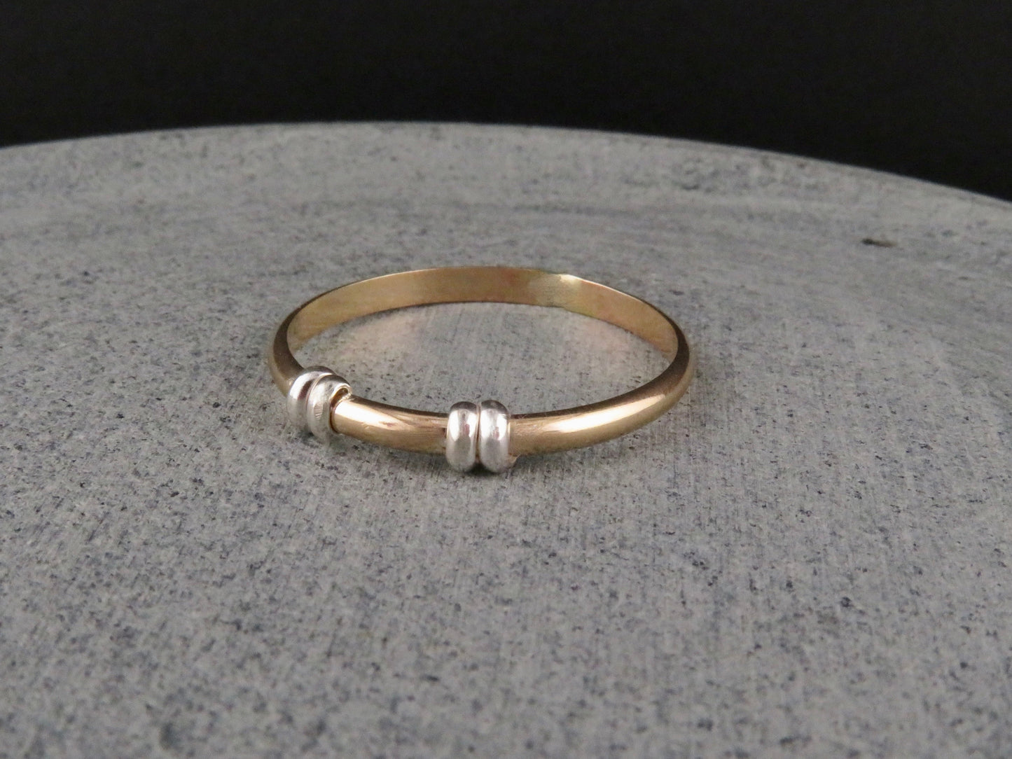 Mixed Metal Twice Bound Ring