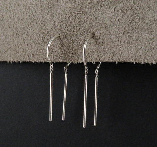 Sterling 'Chime' Threader Earrings