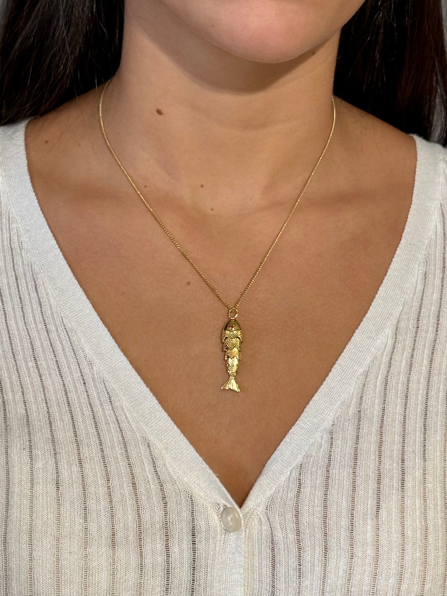 Gold Fish Necklace