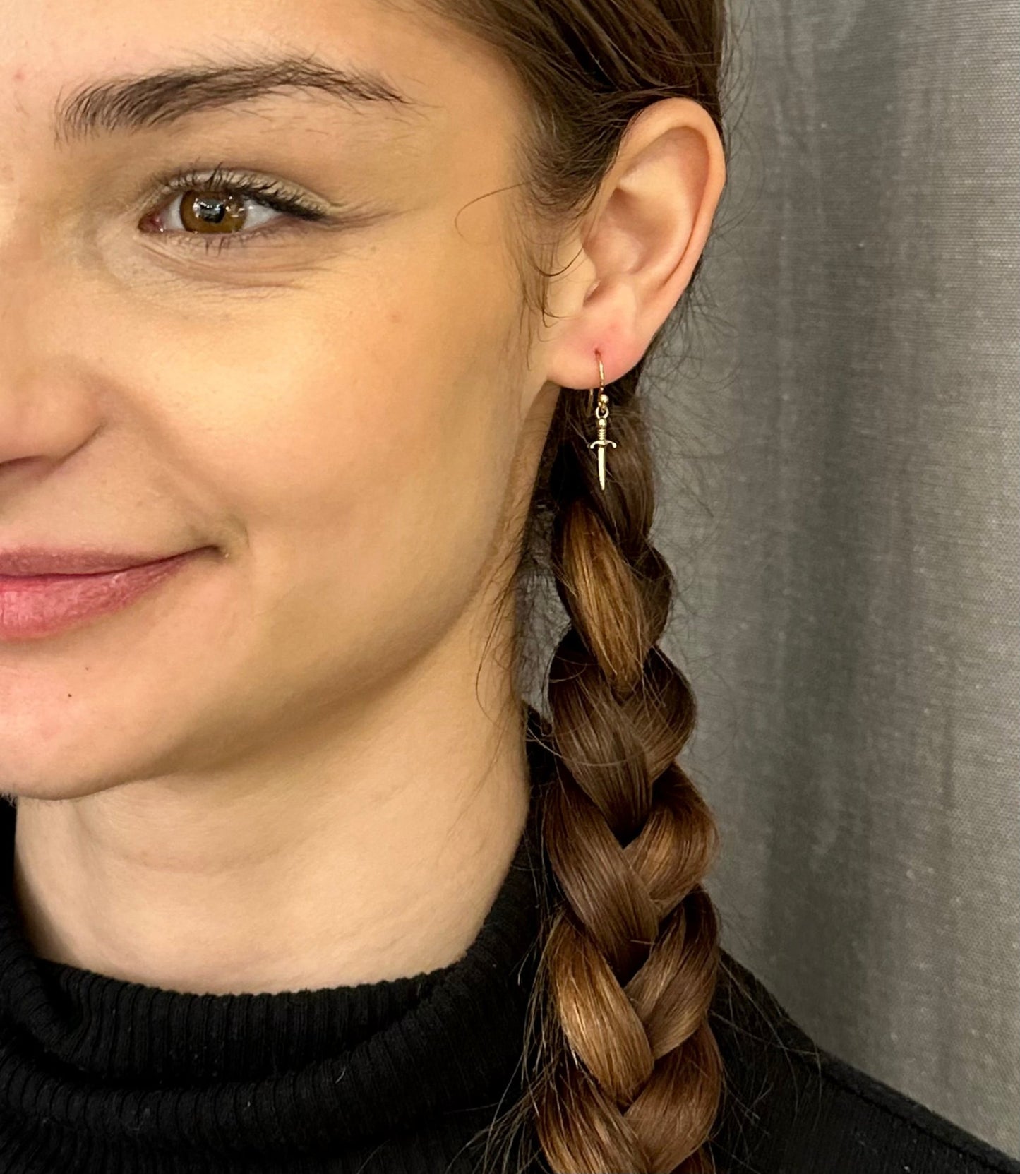 Bronze Dagger Earrings - Small