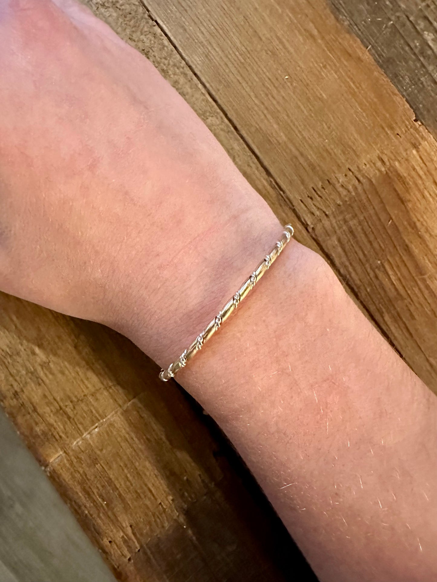 Textured Twist Bracelet - Gold