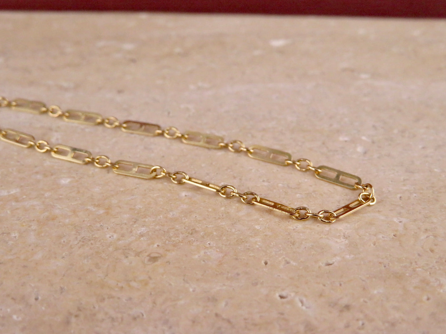 14k Solid Gold Delicate Links Bracelet