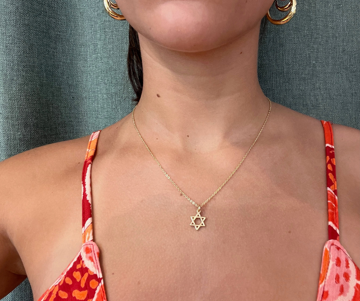 Small Star of David Necklace - GF