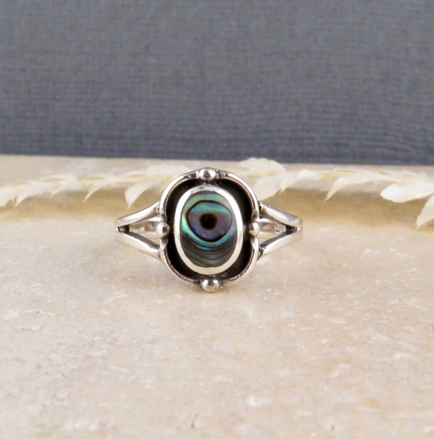 Framed Abalone Ring