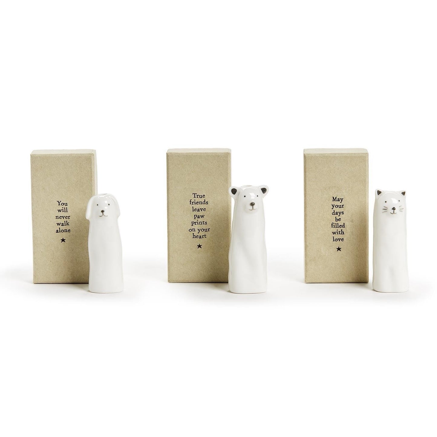 Sweet Mini Animal Vase with Message