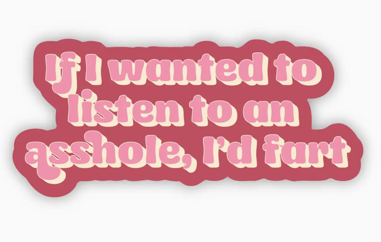Asshole/Fart Sticker