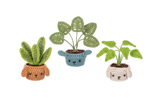 Crochet Dog Plant