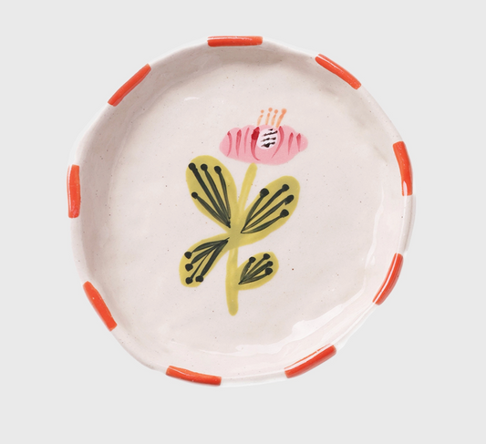 Large Ceramic Flower Dish