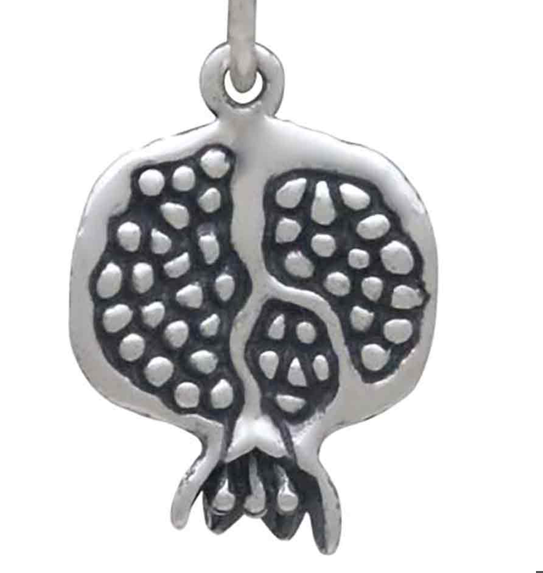 3D Pomegranate Necklace - Sterling