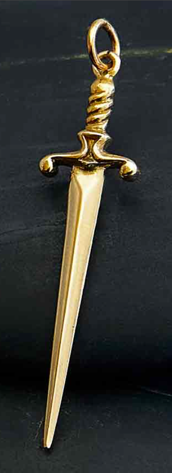 Dagger Large Necklace - Bronze/Sterling