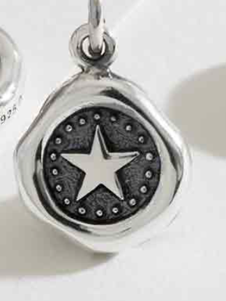 Mini Star Wax Seal Necklace - Sterling