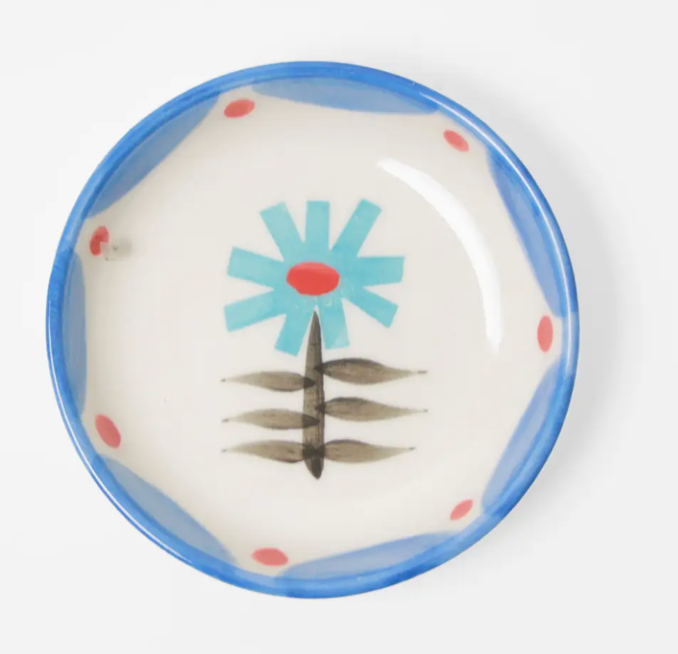Small Ceramic Flower Dish