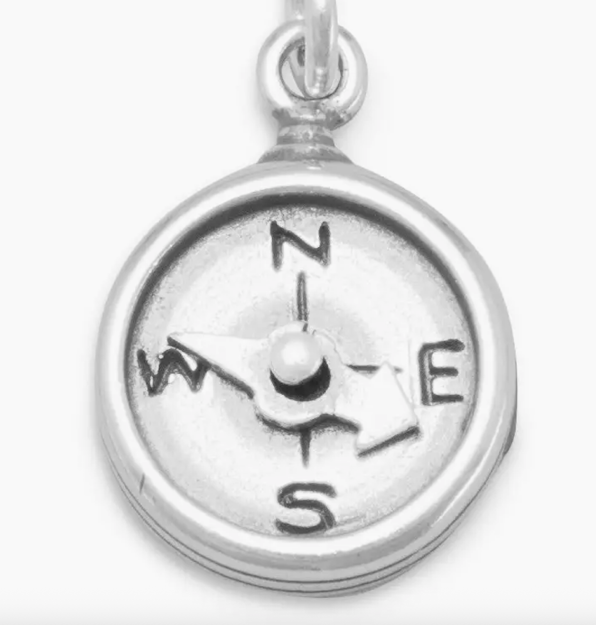 3D Compass Necklace - Sterling