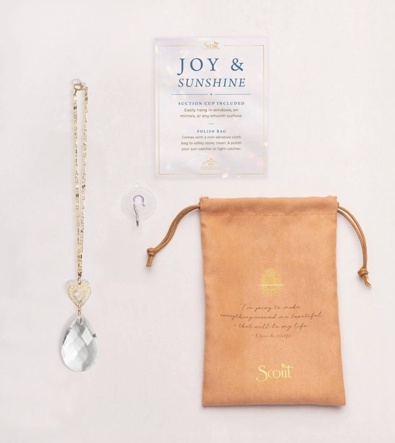 Pocket Suncatcher - Radiating Heart