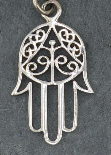 Detailed Open Hamsa Necklace