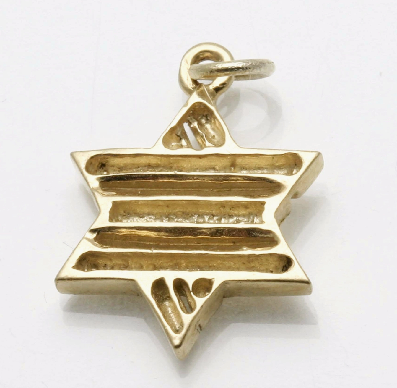 14k Gold Divided Star of David Pendant