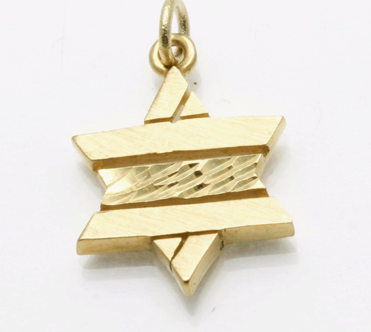 14k Gold Divided Star of David Pendant