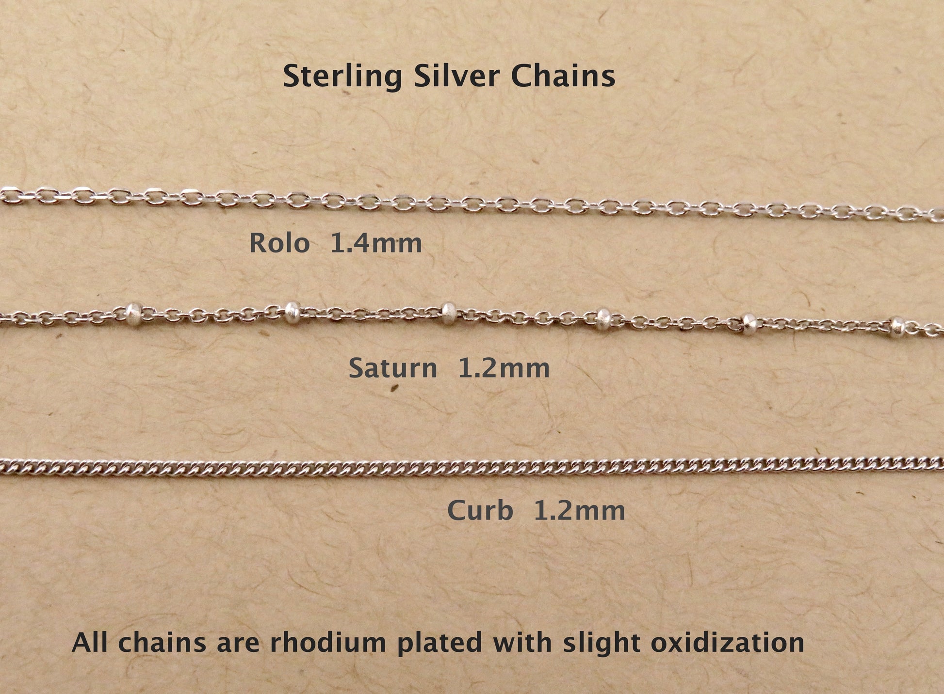 Sterling Silver Chain Options For Necklace