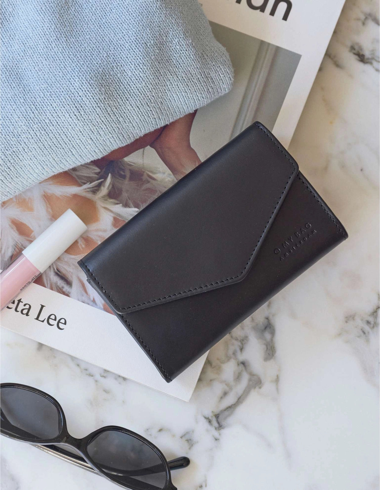 Jo's Purse - Black Classic Leather