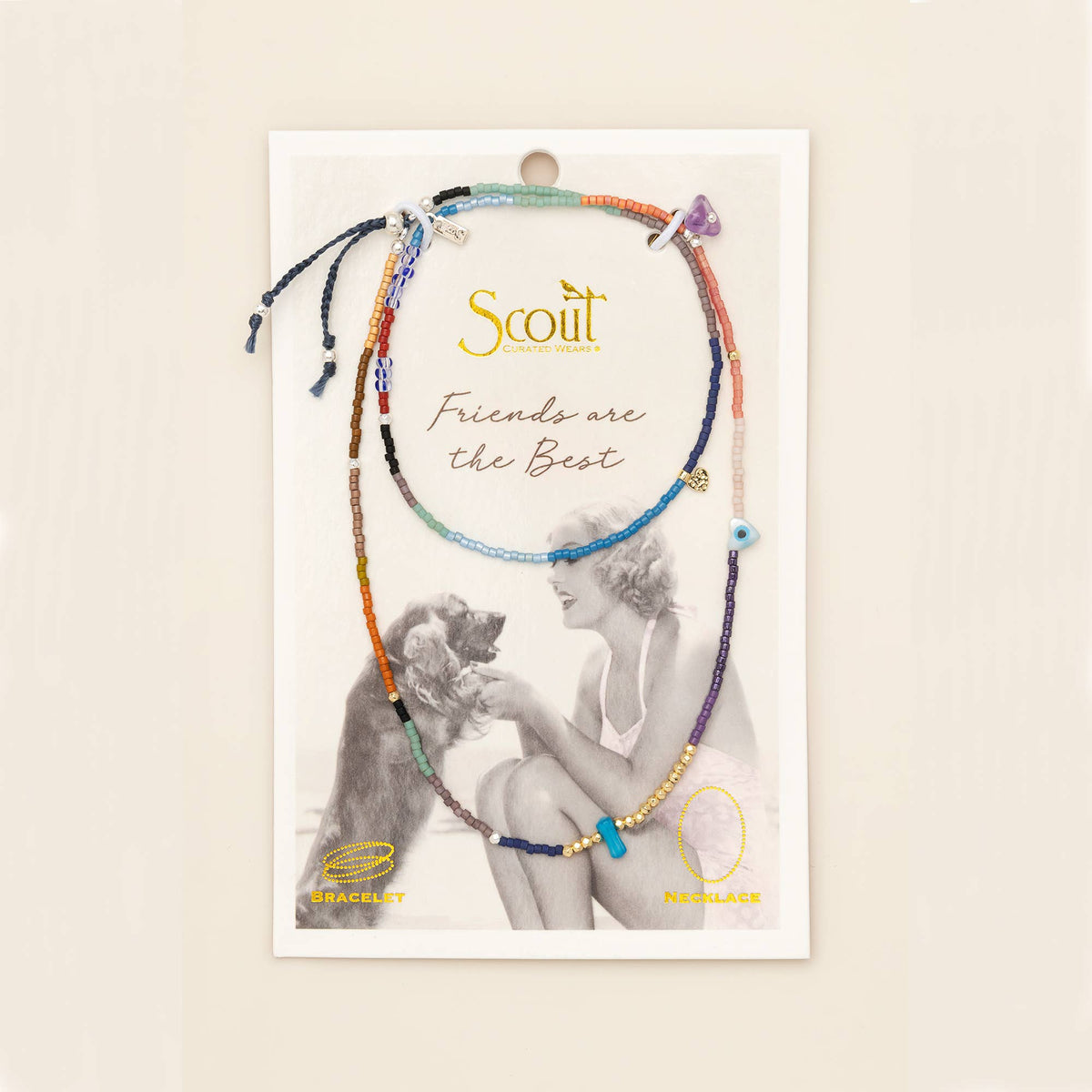 Mixed Media Wrap Bracelet/Necklace - Protection/Amethyst/Gold