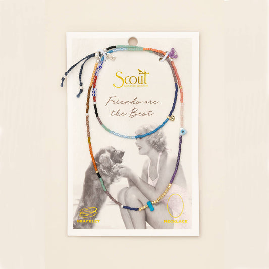 Mixed Media Wrap Bracelet/Necklace - Protection/Amethyst/Gold