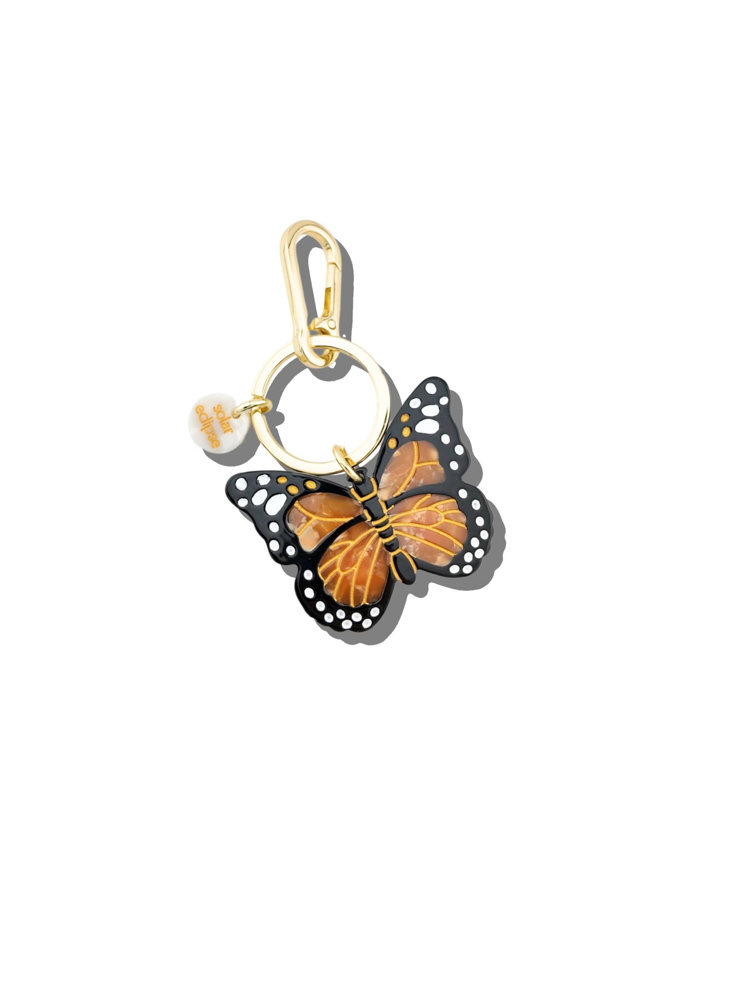 Monarch Butterfly Bag Charm + Keychain