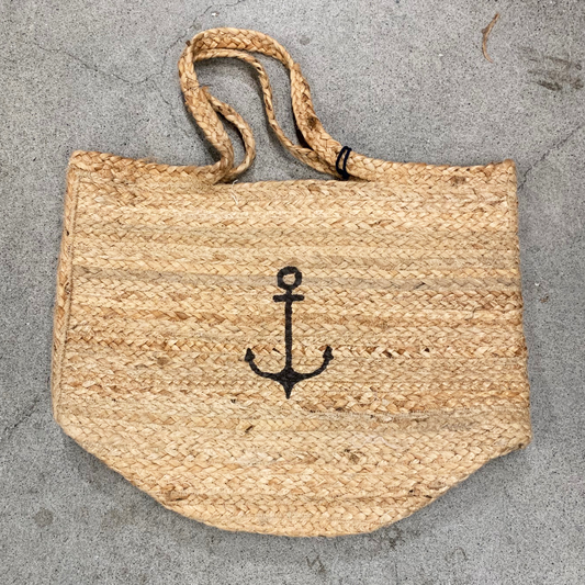 Jute Anchor Bucket Bag