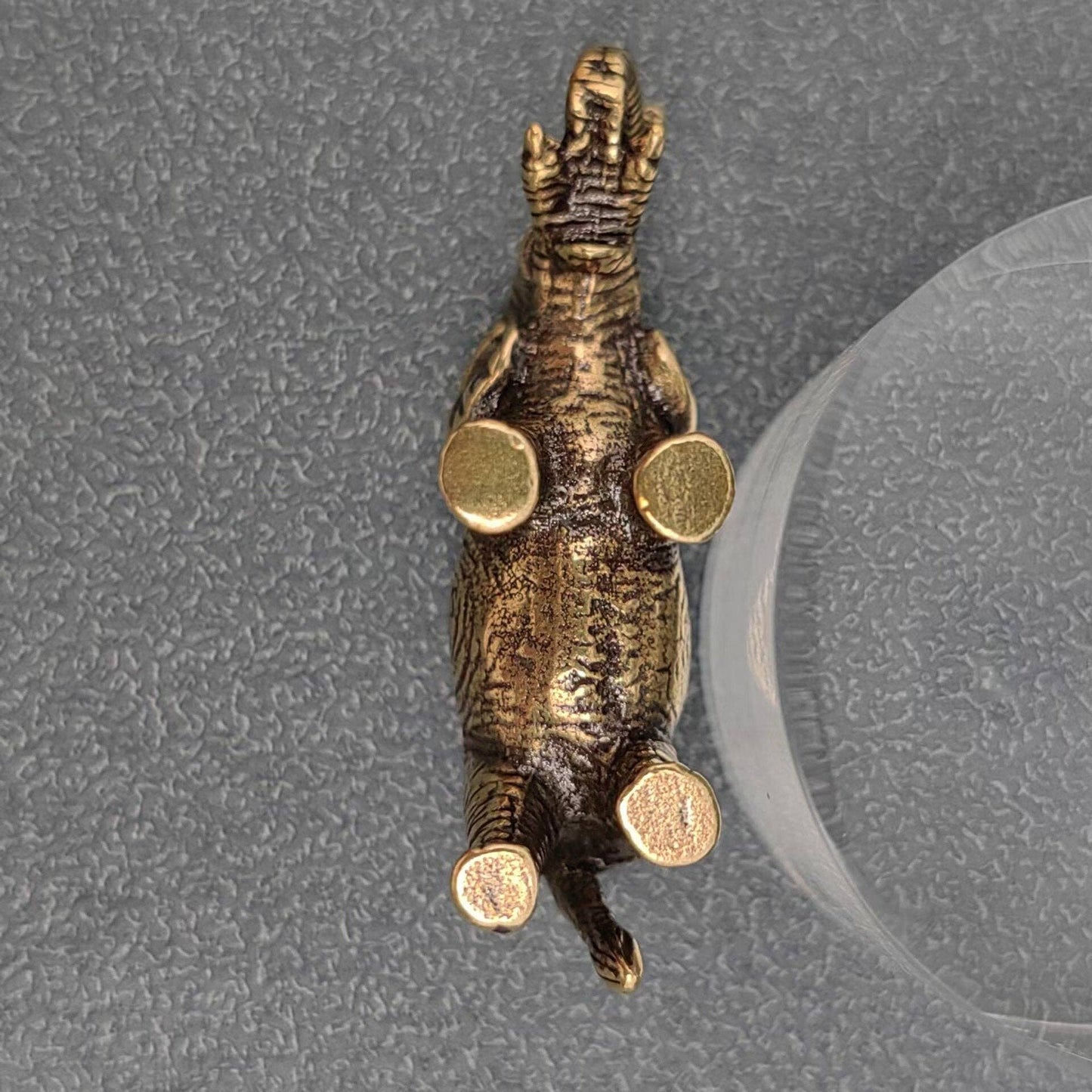Elephant Brass Mini Figurine - Desktop Ornament/Decor