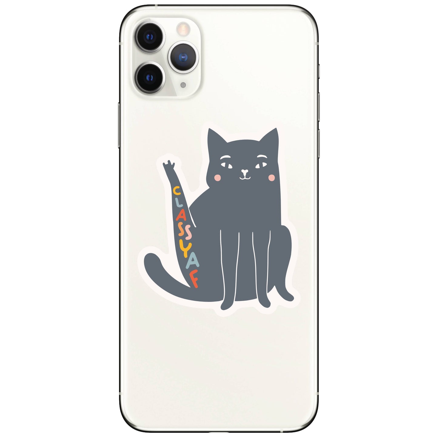 Classy AF Cat Sticker