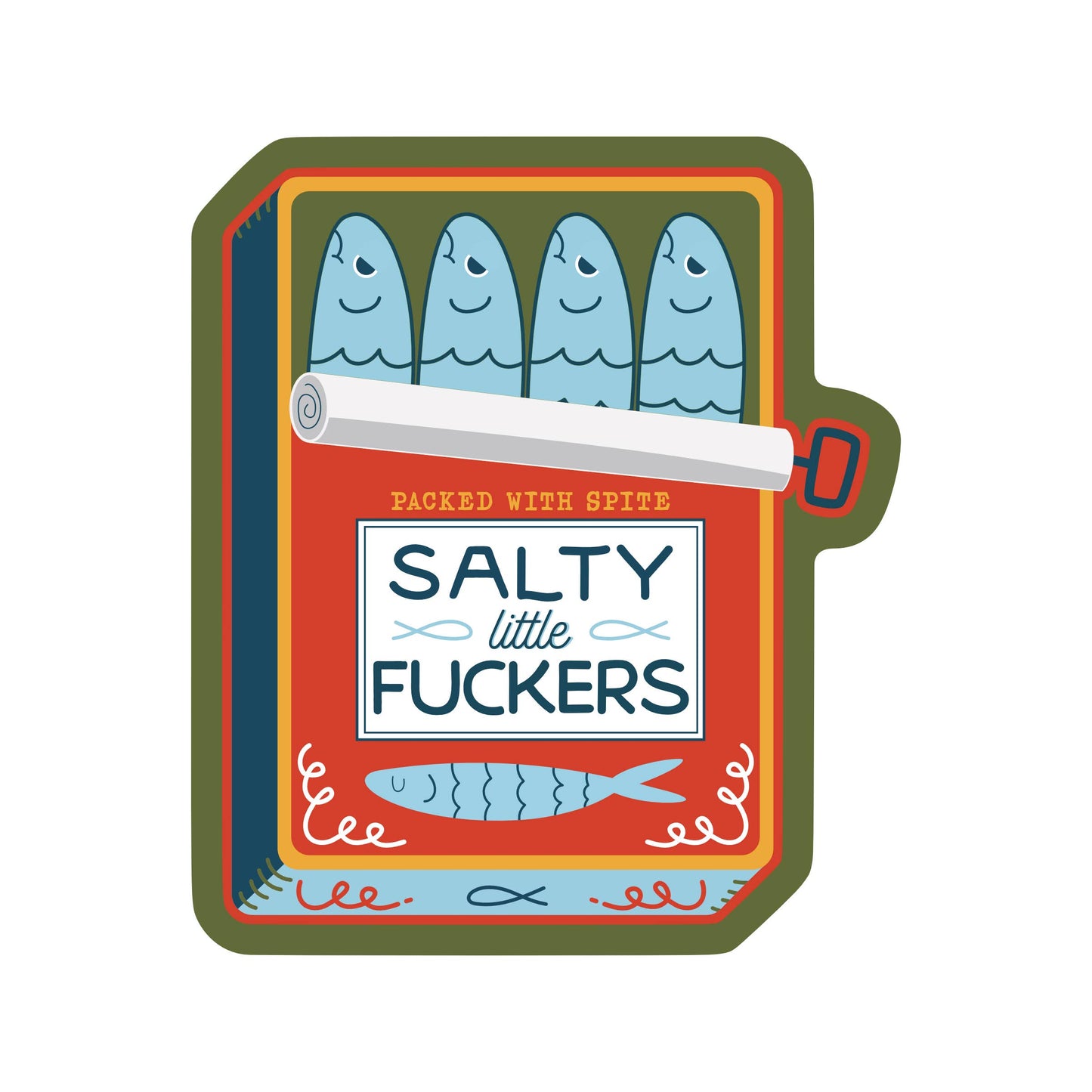 Salty Sardines Sticker