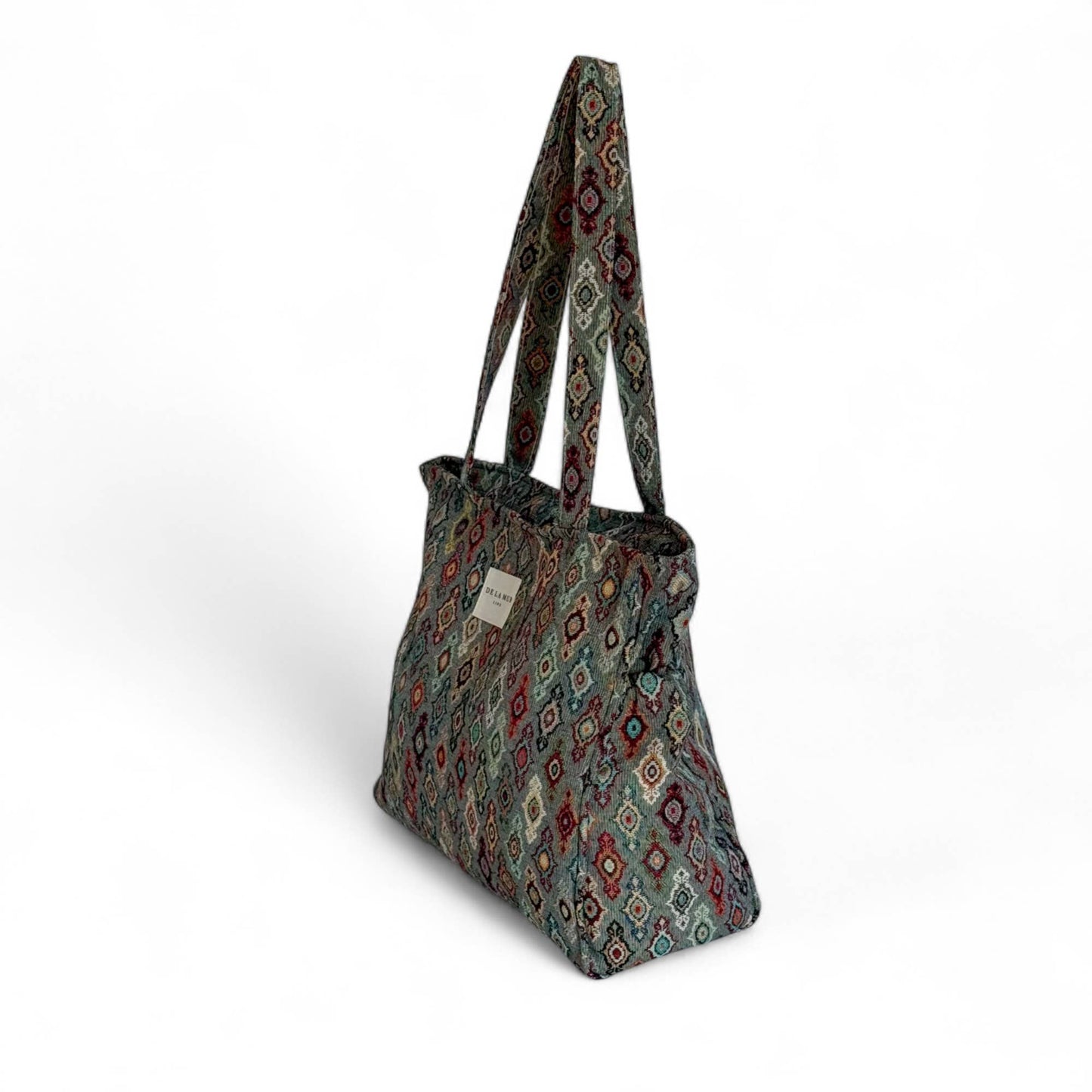 Zippered Tote Bag - Trigo Pattern