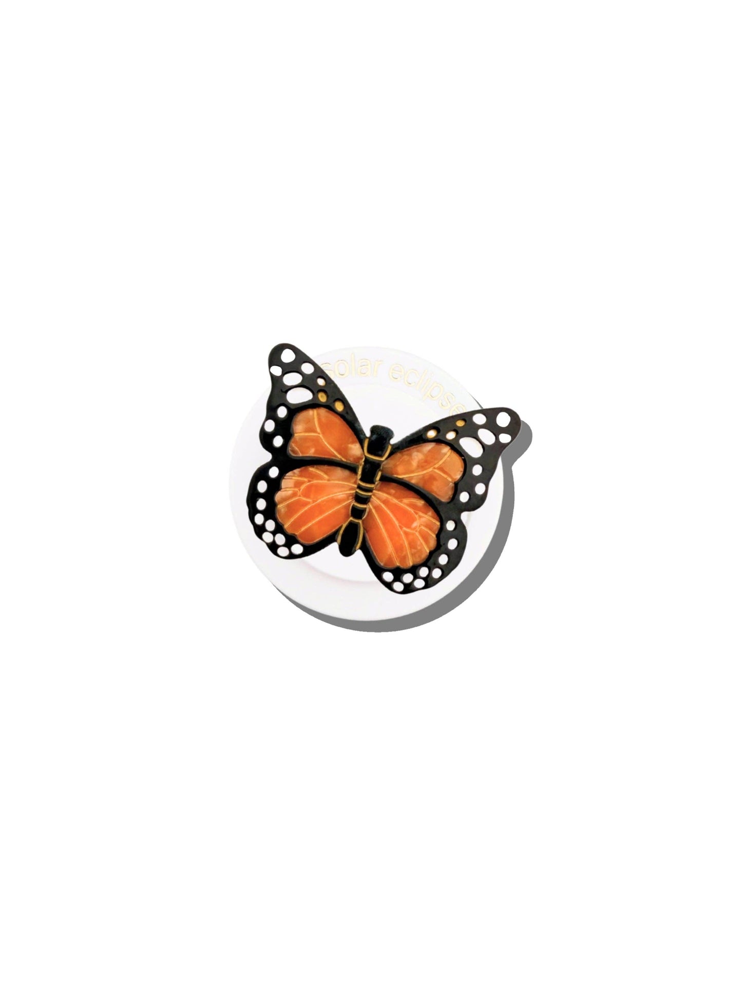 Hand-painted Monarch Butterfly GripCharm