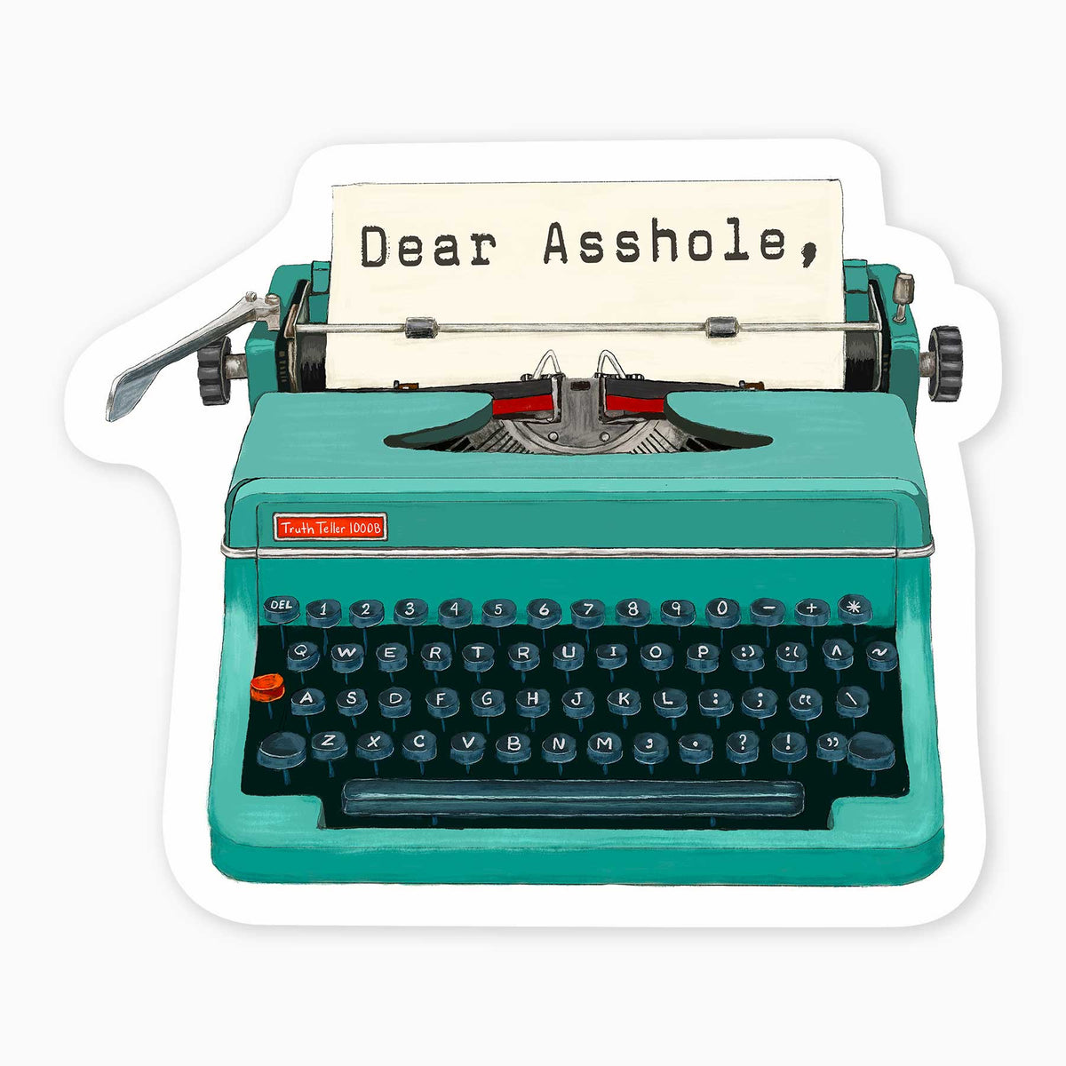 Dear Asshole Sticker
